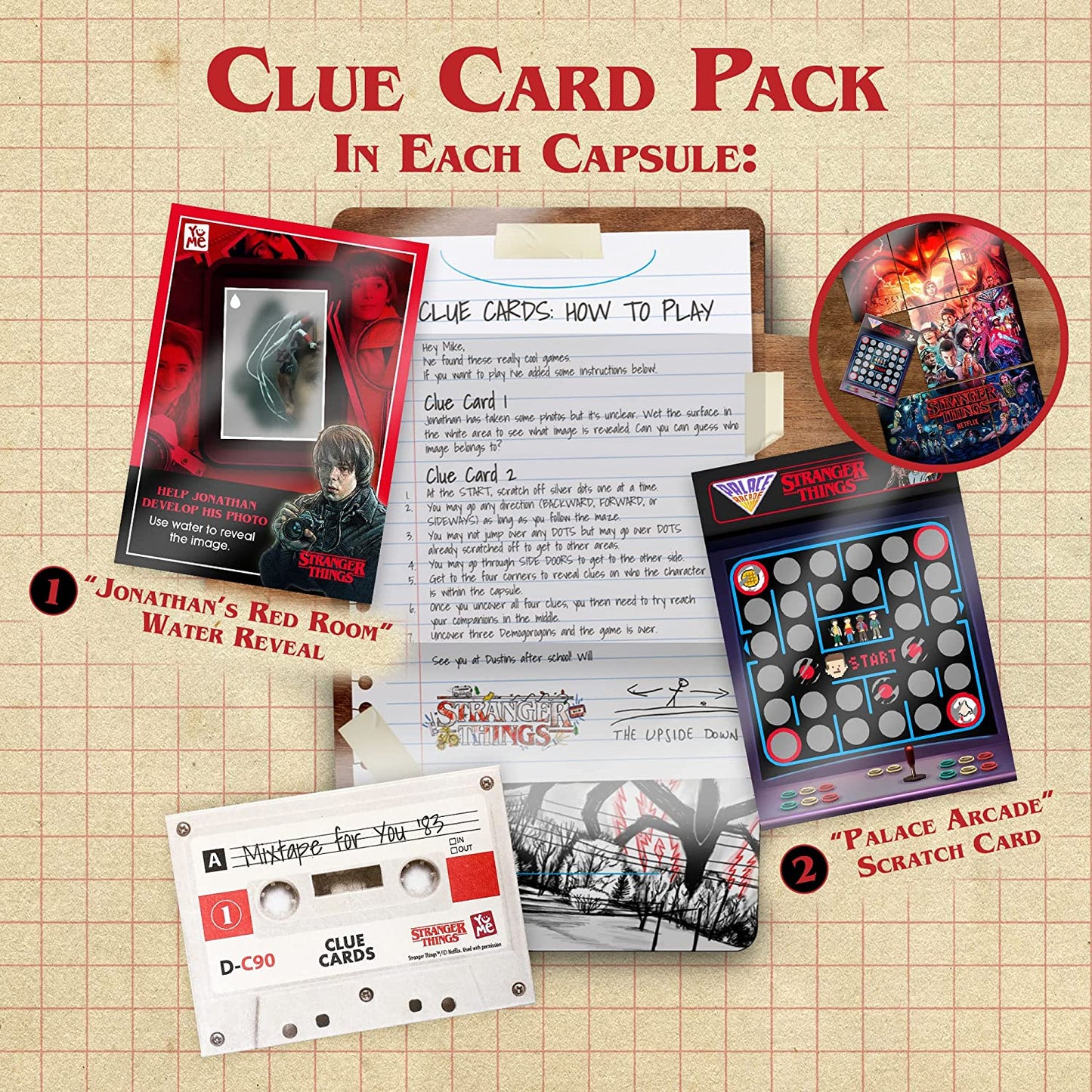 Stranger Things Upside Down Capsules 4-Pack Combo (Ship Only To U.S.)