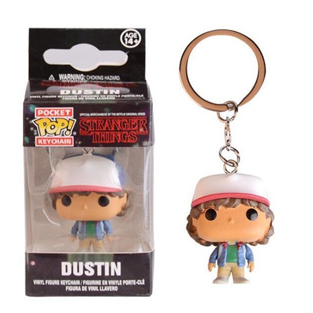 Funko Stranger Things DUSTIN Pocket Keychain - Stranger Things Funko Pops