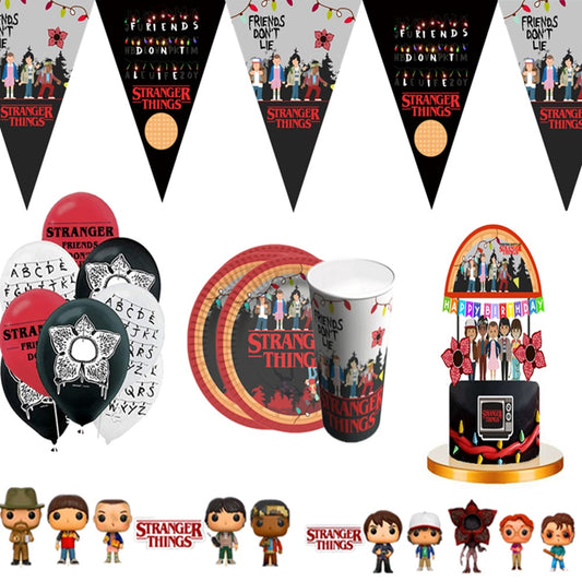 Hot Stranger Things Theme Birthday Party Decoration - Stranger Things Funko Pops