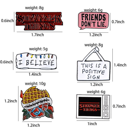 STRANGER THINGS Enamel Pins - Stranger Things Funko Pops