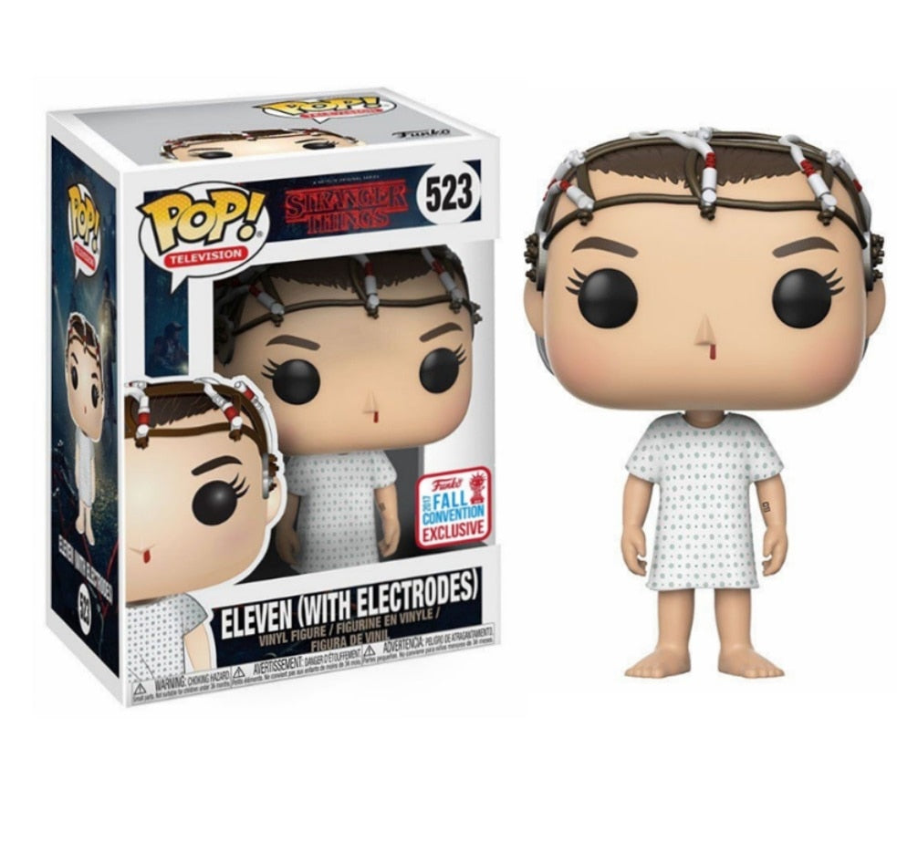 FUNKO POP STRANGER THINGS #523 ELEVEN WITH ELECTRODES - Stranger Things Funko Pops